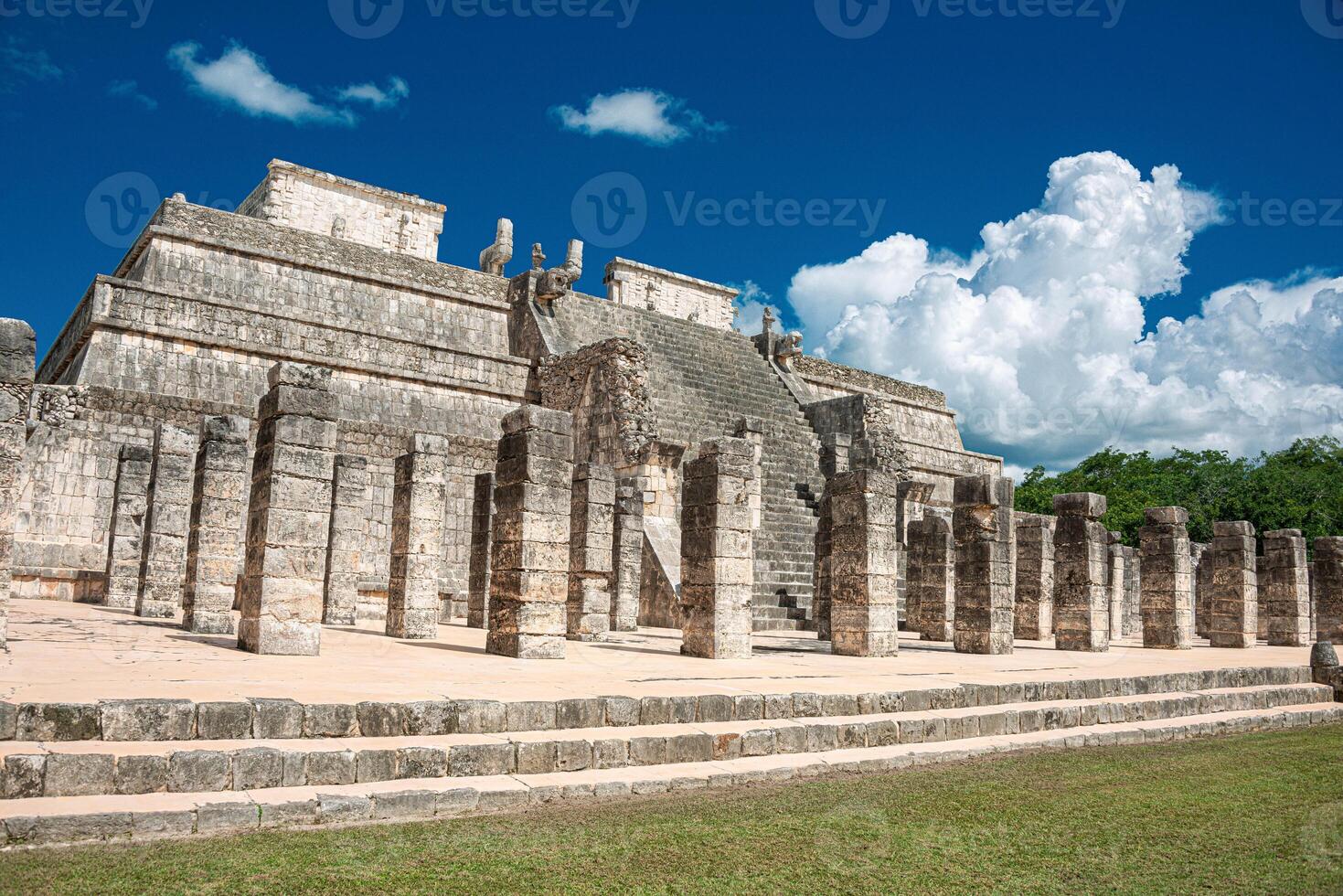 guerreiros têmpora às chichen itza foto