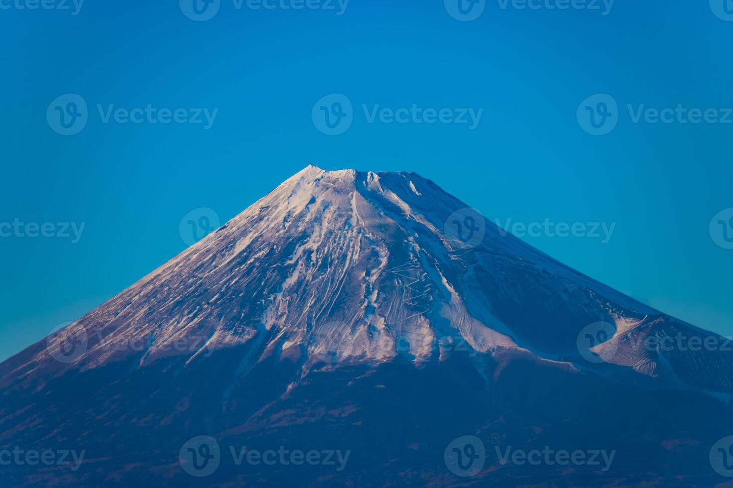 Monte Fuji perto suruga costa dentro shizuoka telefoto tiro foto