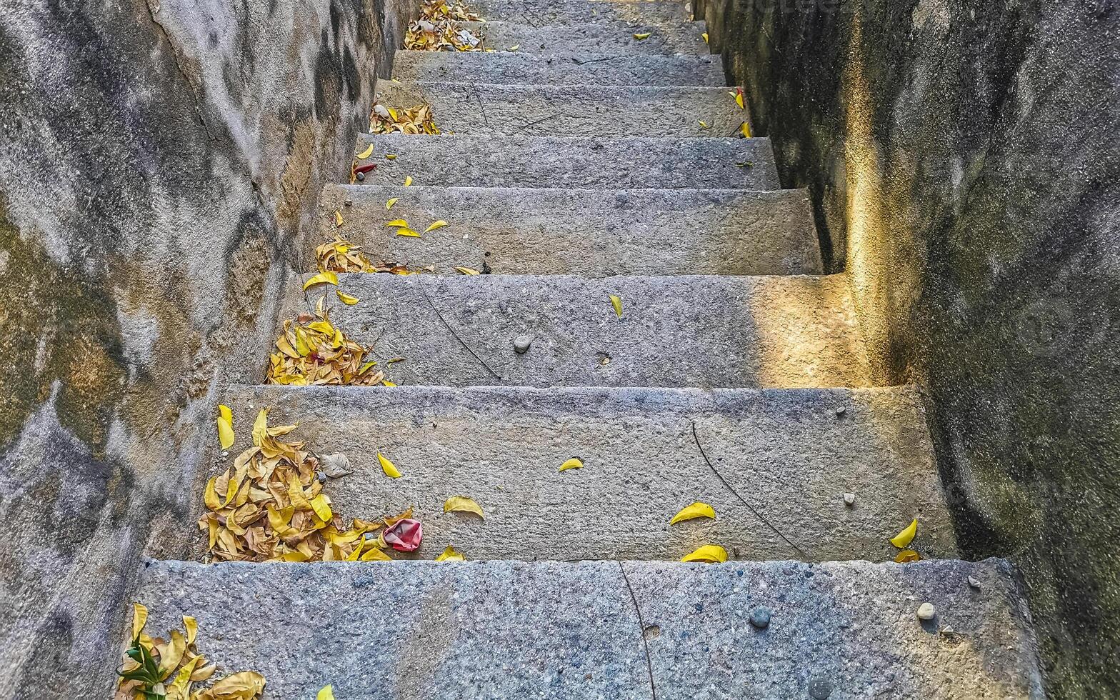 simples escadas passos lado de fora dentro porto escondido México. foto