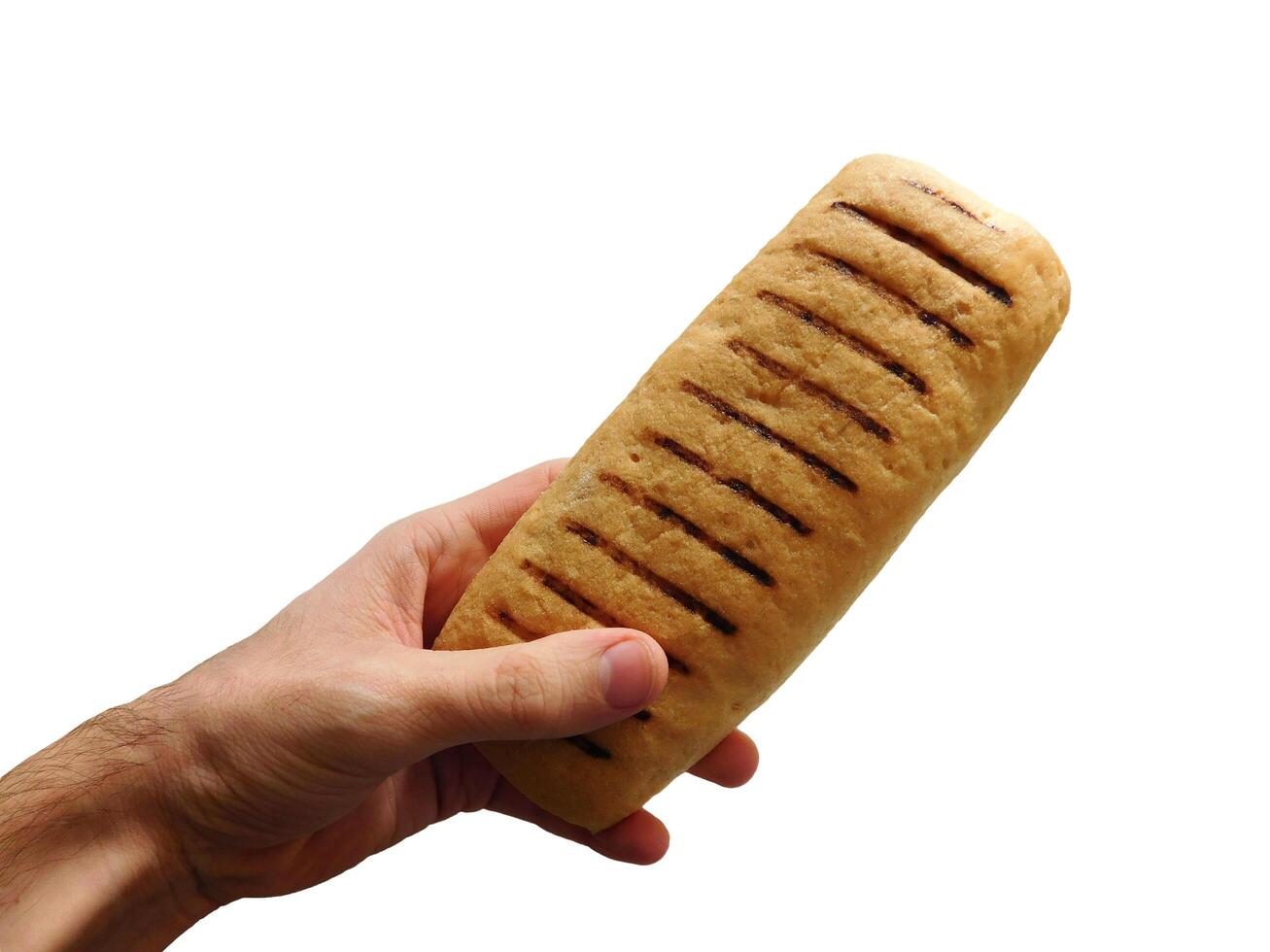 pão em mão foto