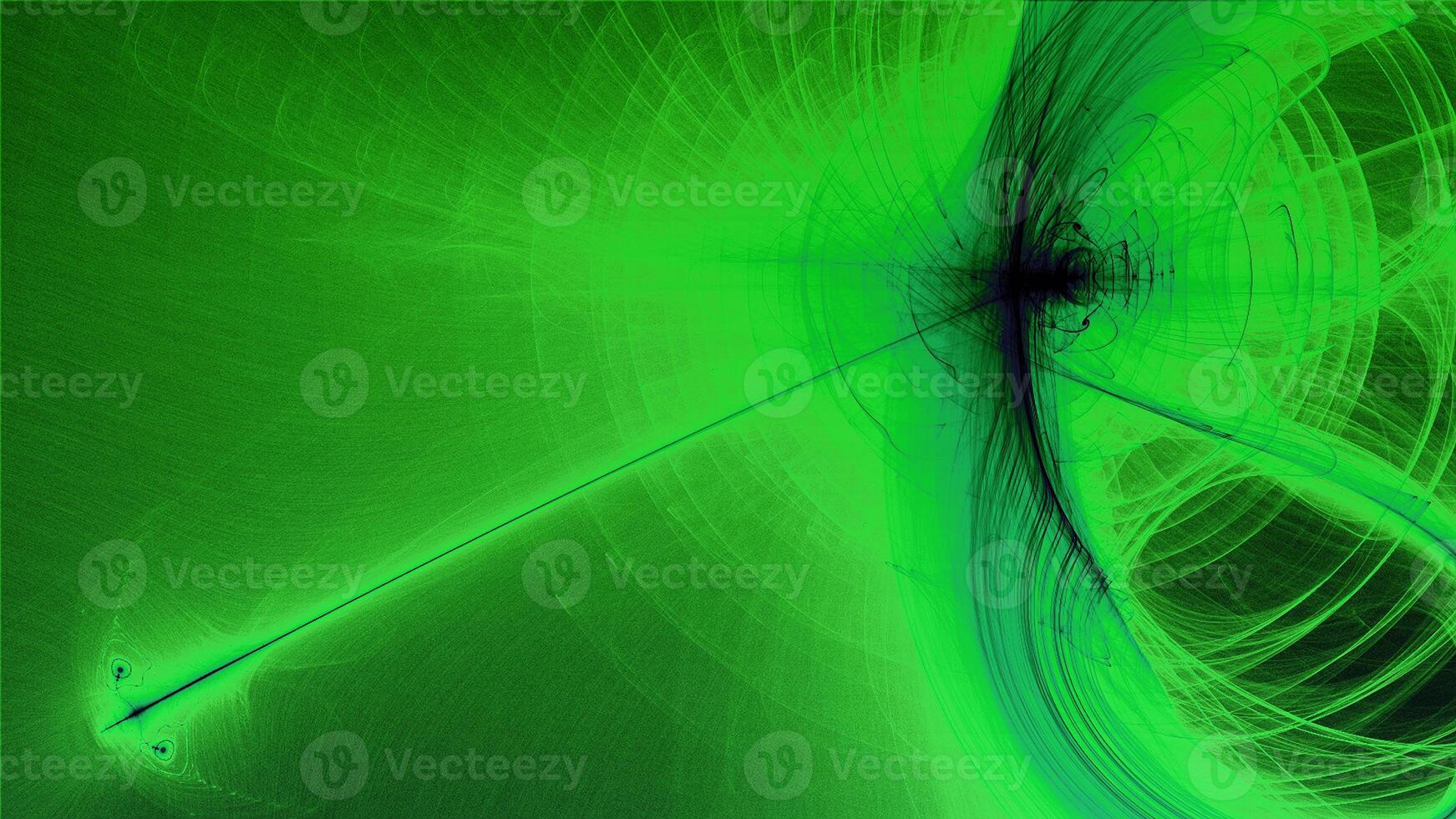 abstrato fundo linhas curvas e partículas verde roxa foto