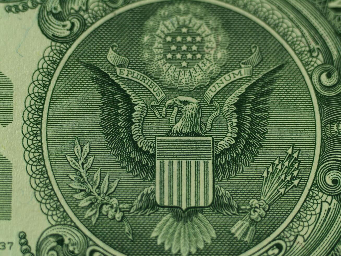 carmichael, ca, 2006 - fechar-se detalhe do Unidos estados 1 dólar Águia foca foto