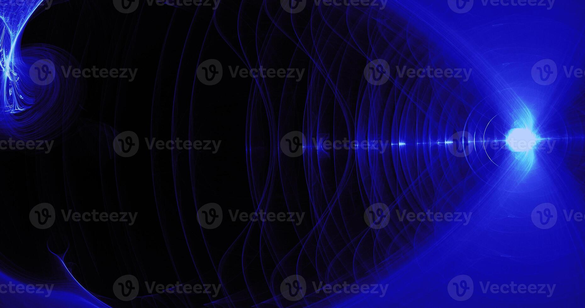 azul abstrato linhas curvas partículas fundo foto