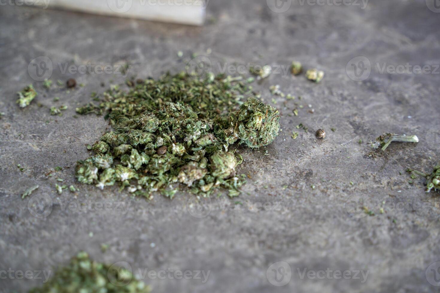 puro legal seco maconha ganja maconha articulação detalhe foto