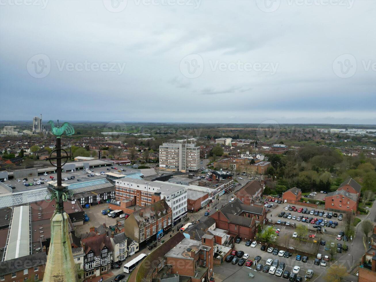 aéreo Visão do rúgbi cidade do Inglaterra ótimo bretanha. abril 8º, 2024 foto