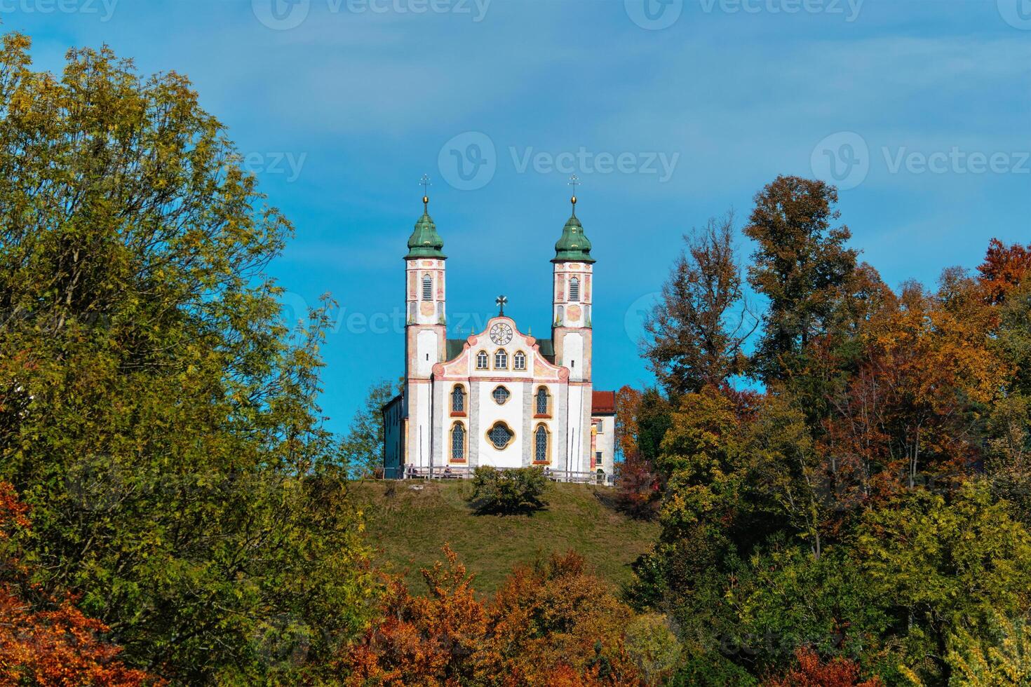 Igreja de Kalvarienberg chuch dentro mau tolz Cidade dentro baviera, Alemanha foto