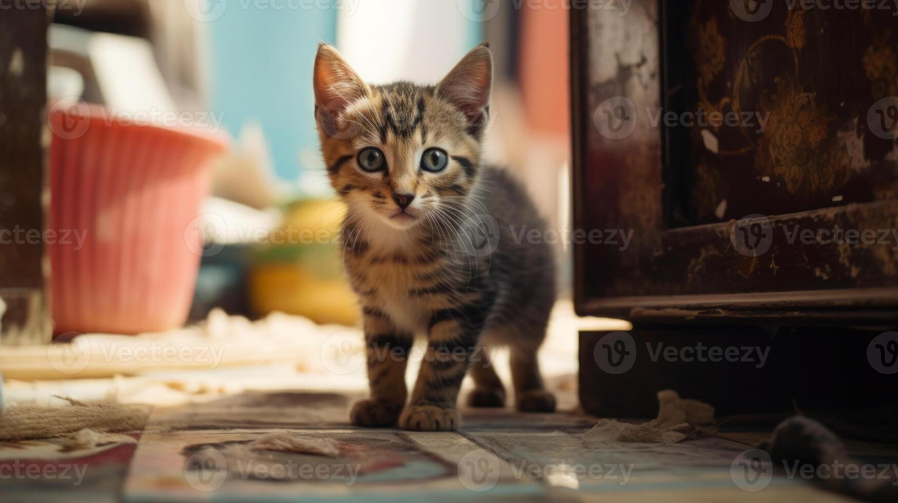 ai gerado retrato gato Gato é uma fofa gato e uma engraçado, bem humorado.eles Veja fofa e estão Boa animais de estimação, fácil para levantar Como animais de estimação.it é uma brincalhão, carinhoso animal e é uma favorito do a cuidadores. foto