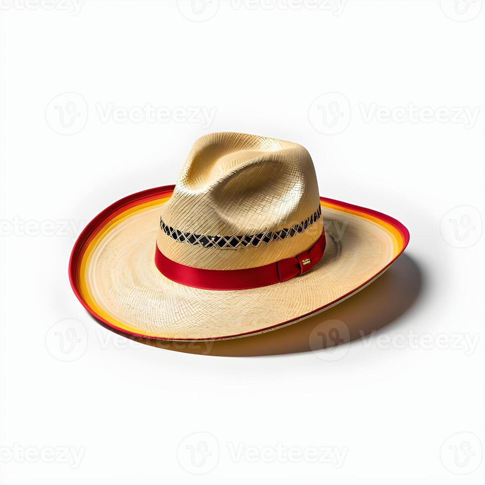 México sombrero em branco fundo foto