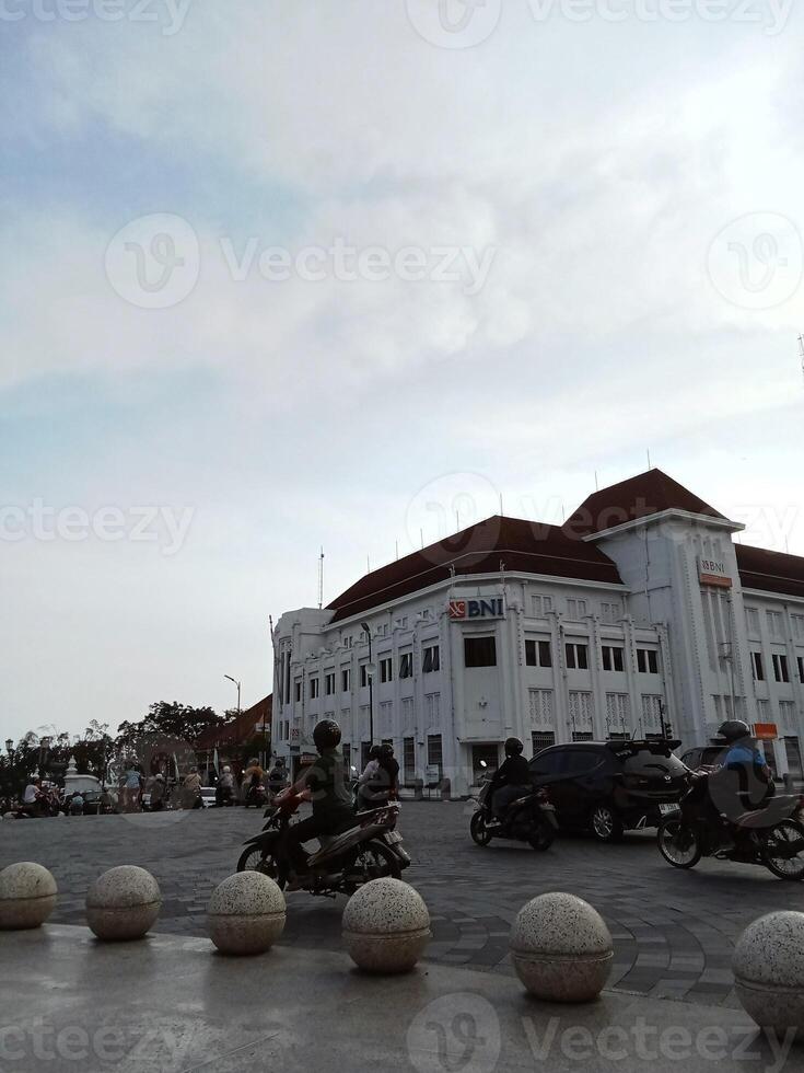 Visão do jogjakarta quadrado e Malioboro rua foto