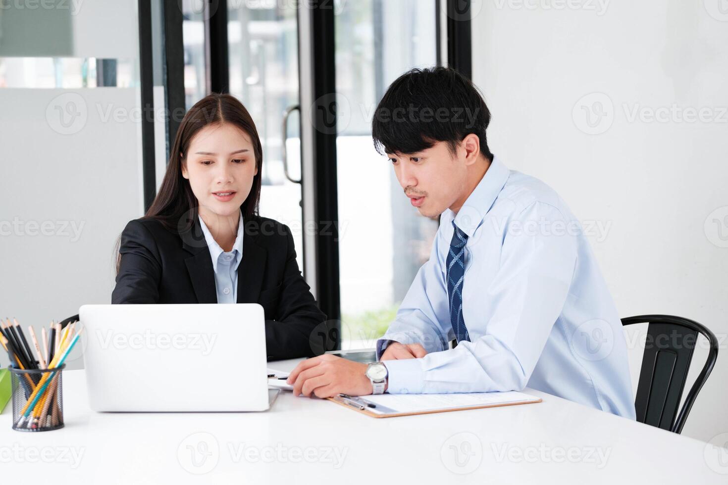 trabalho entrevista processo com potencial candidato foto