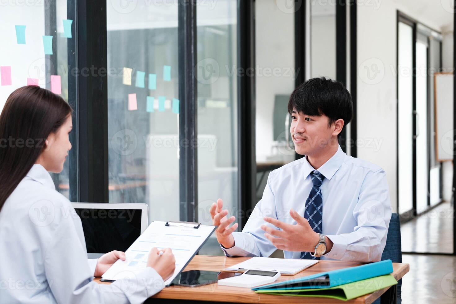 trabalho entrevista processo com potencial candidato foto