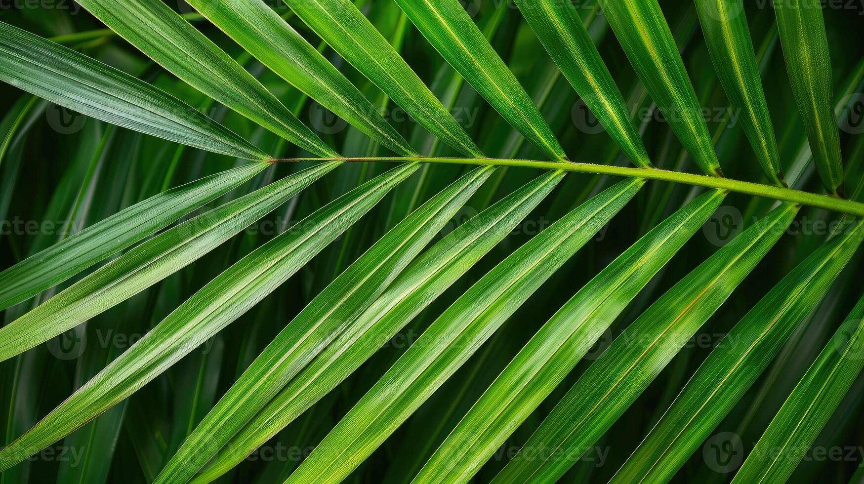 folha de palmeira verde foto