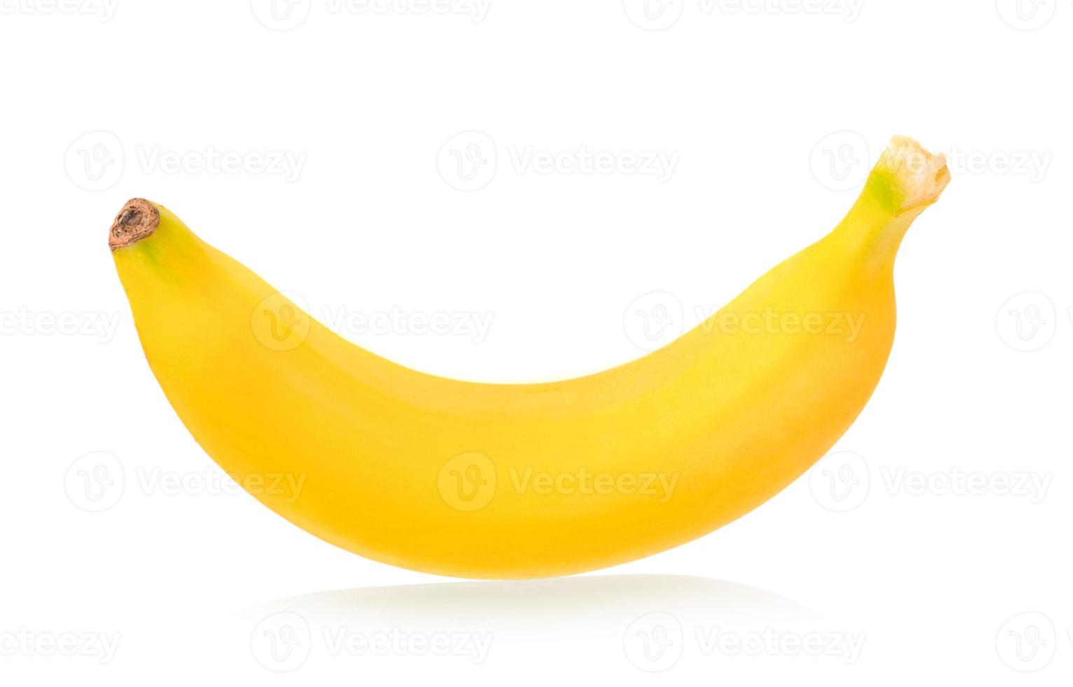 banana isolada em fundo branco foto