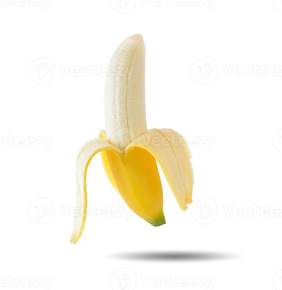 banana isolada em fundo branco foto