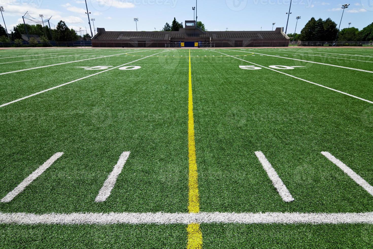 linhas de campo de futebol foto