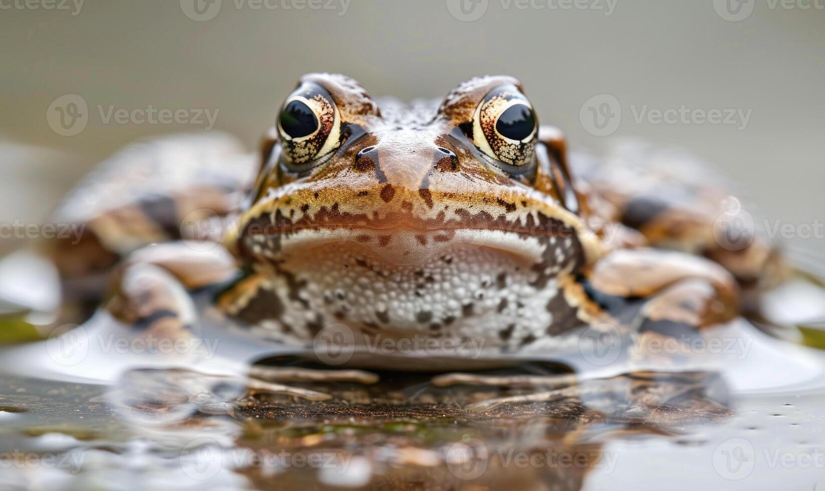 fechar-se retrato do uma rana arvalis foto