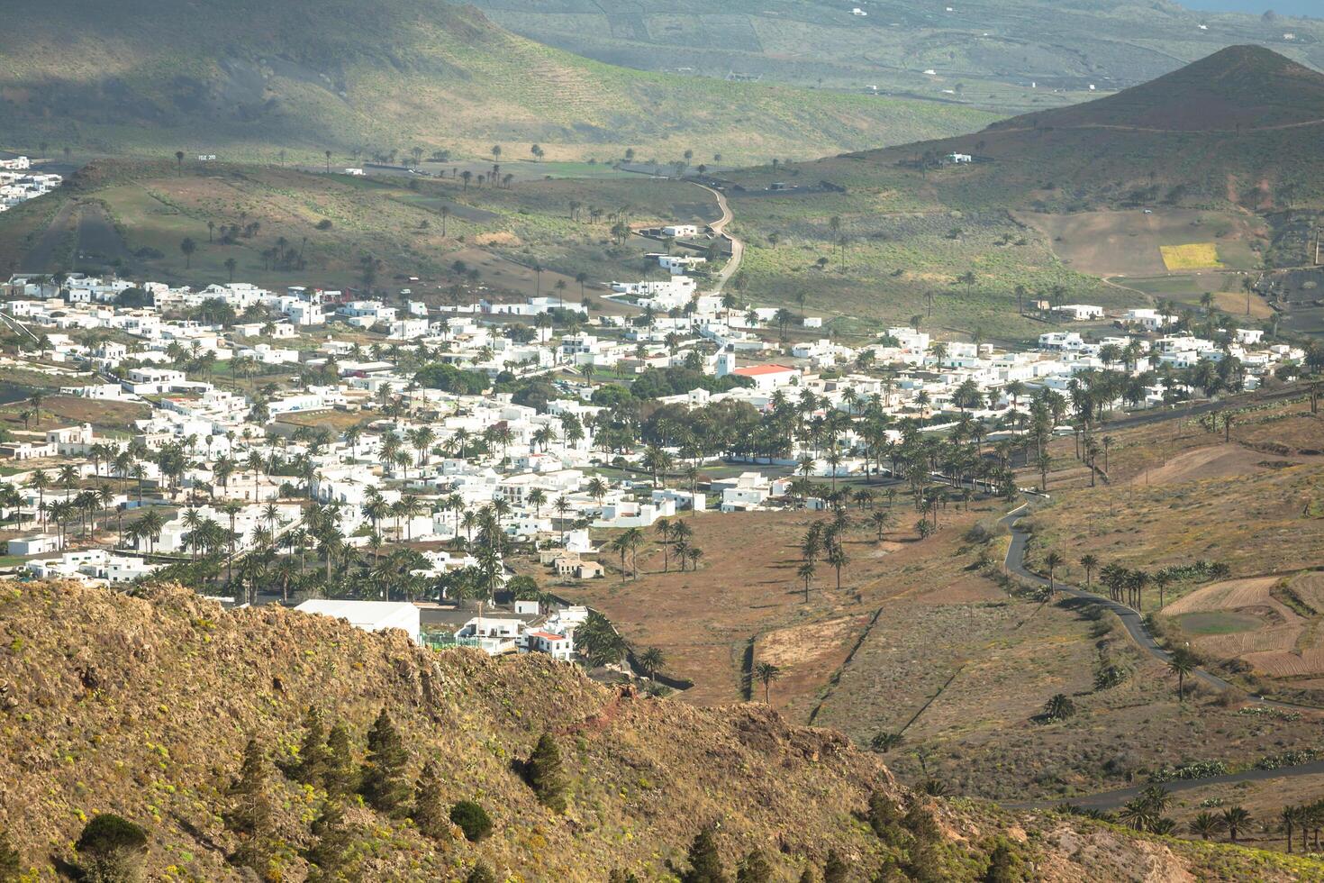 la haria dentro Lanzarote - popular turista destino. foto