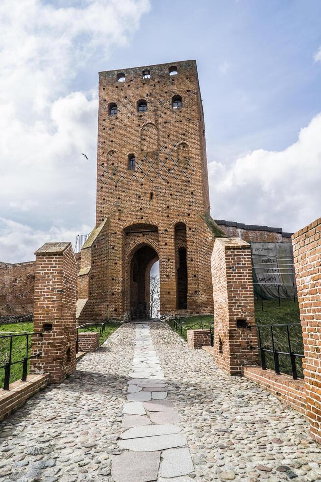 Czersk, Polônia - marcha 24, 2024 - Entrada torre às castelo do a masoviano duques foto