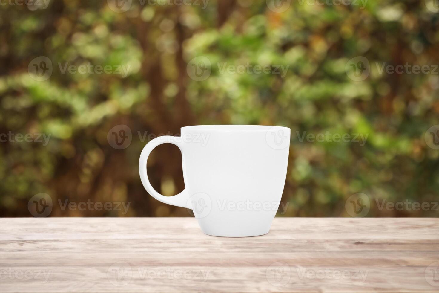 capturando a beleza do uma branco brincar caneca, uma em branco tela de pintura pronto para personalização e criatividade foto