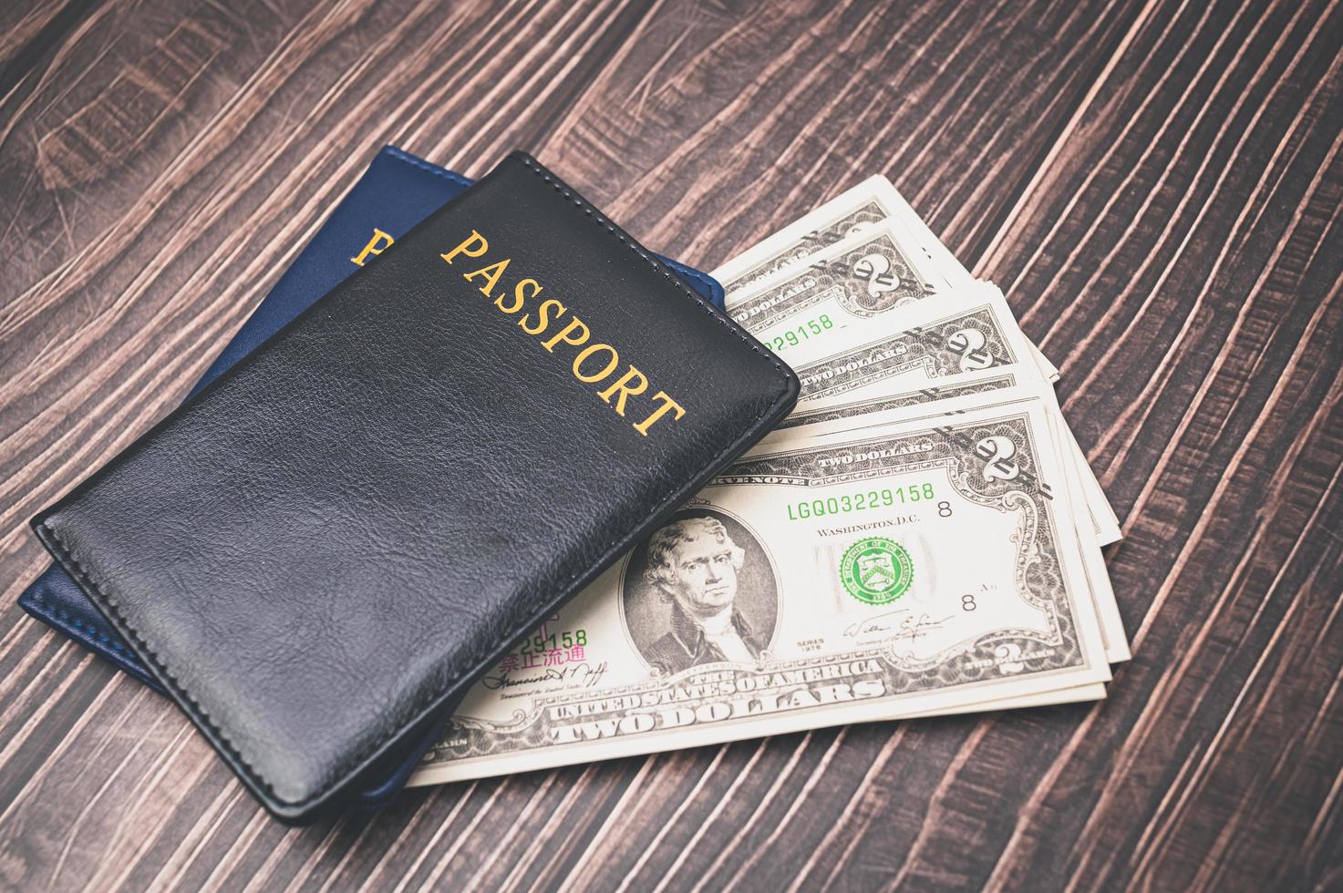 passaporte economiza dinheiro para viagens e negócios em todo o mundo. foto