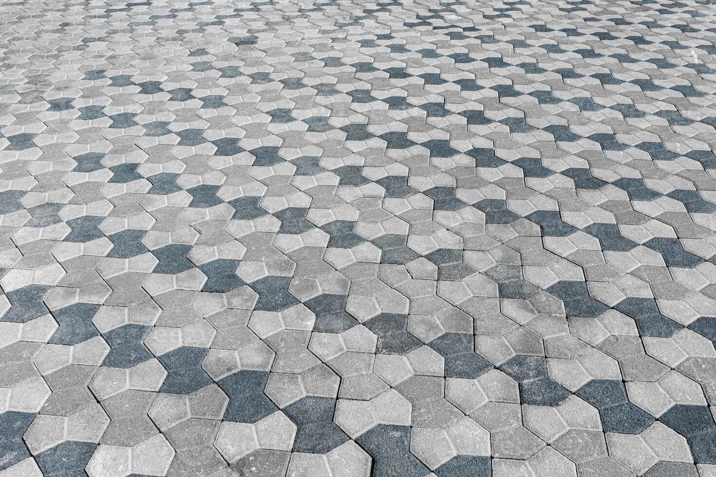 a textura do uma pedra velho calçada com uma perspectiva. foto