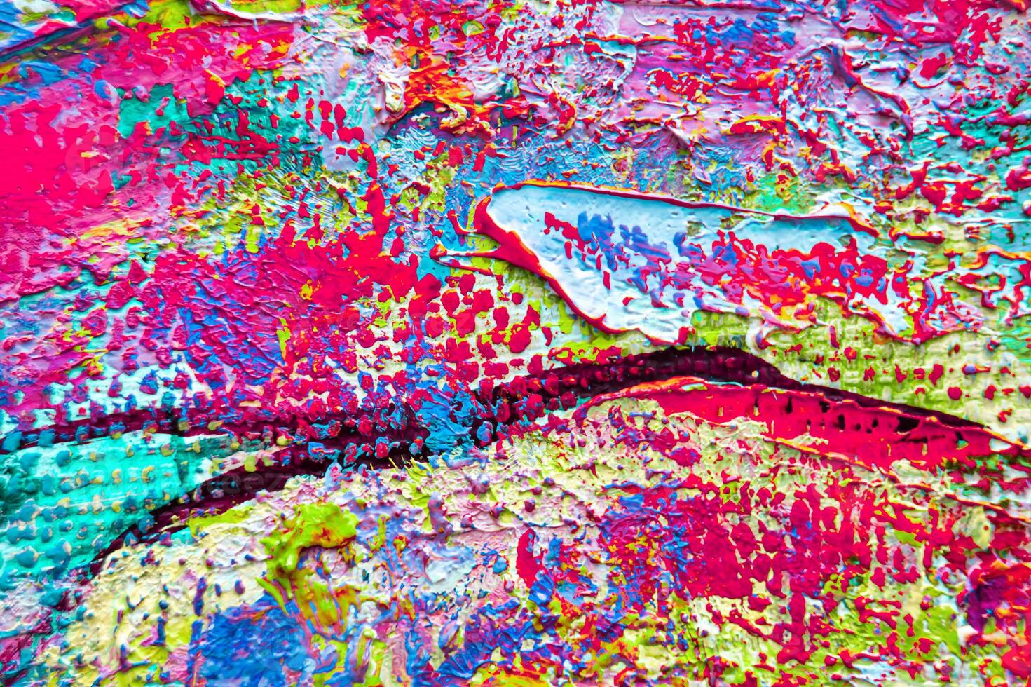 colorida abstrato óleo pintura arte fundo. textura do tela de pintura e óleo. foto