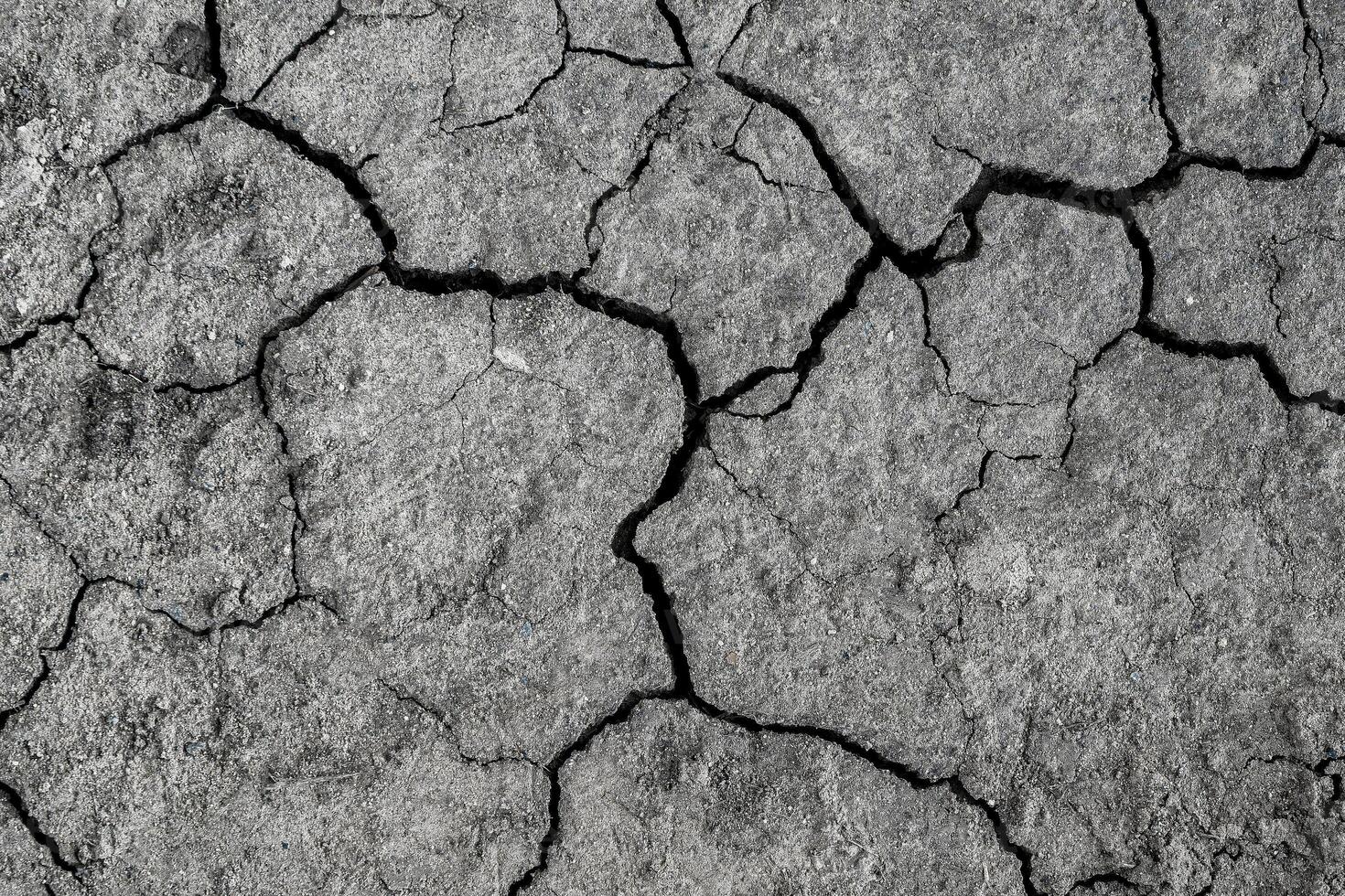 textura do seco rachado terra. a conceito do seca, global aquecimento e clima mudar. foto