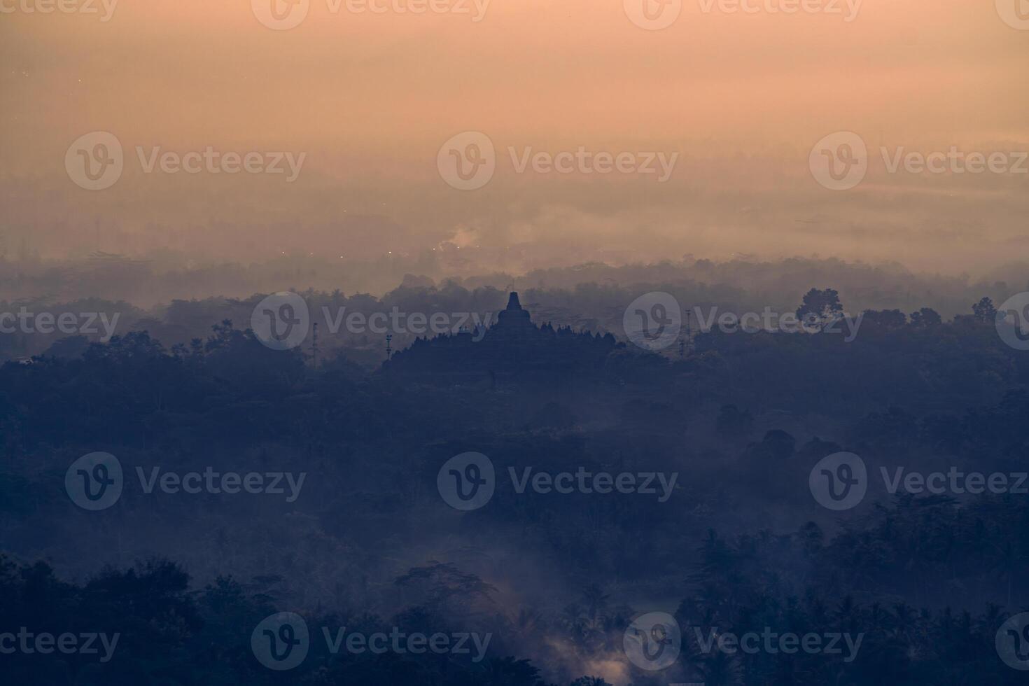 a têmpora do borobudur foto