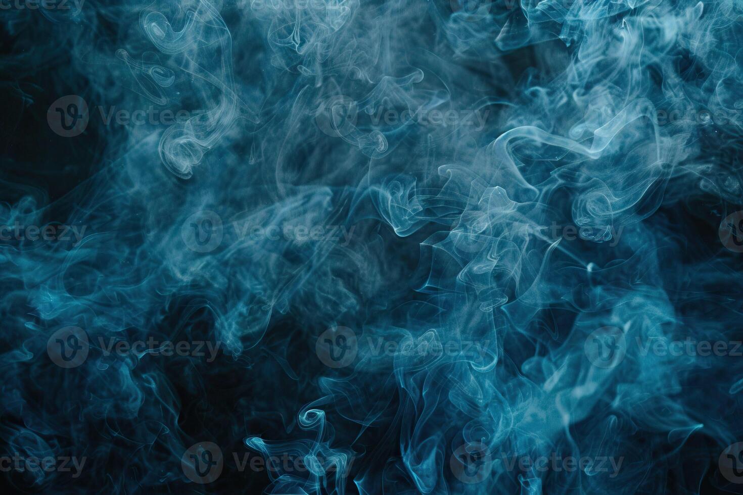 isolado azul branco madeira queimando fumaça com Preto fundo para especial sobreposição efeitos foto