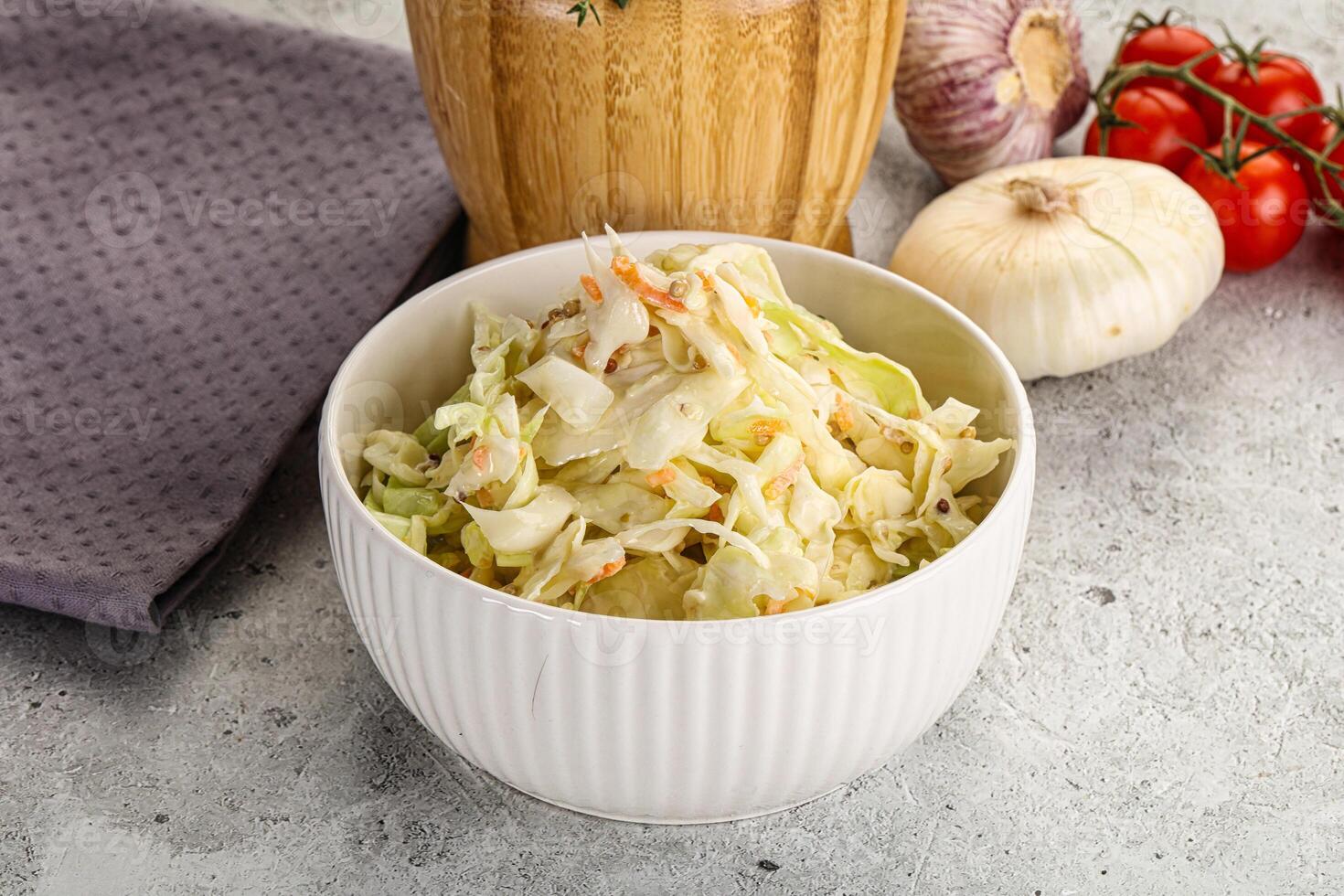 dietético saboroso Cole slaw salada foto