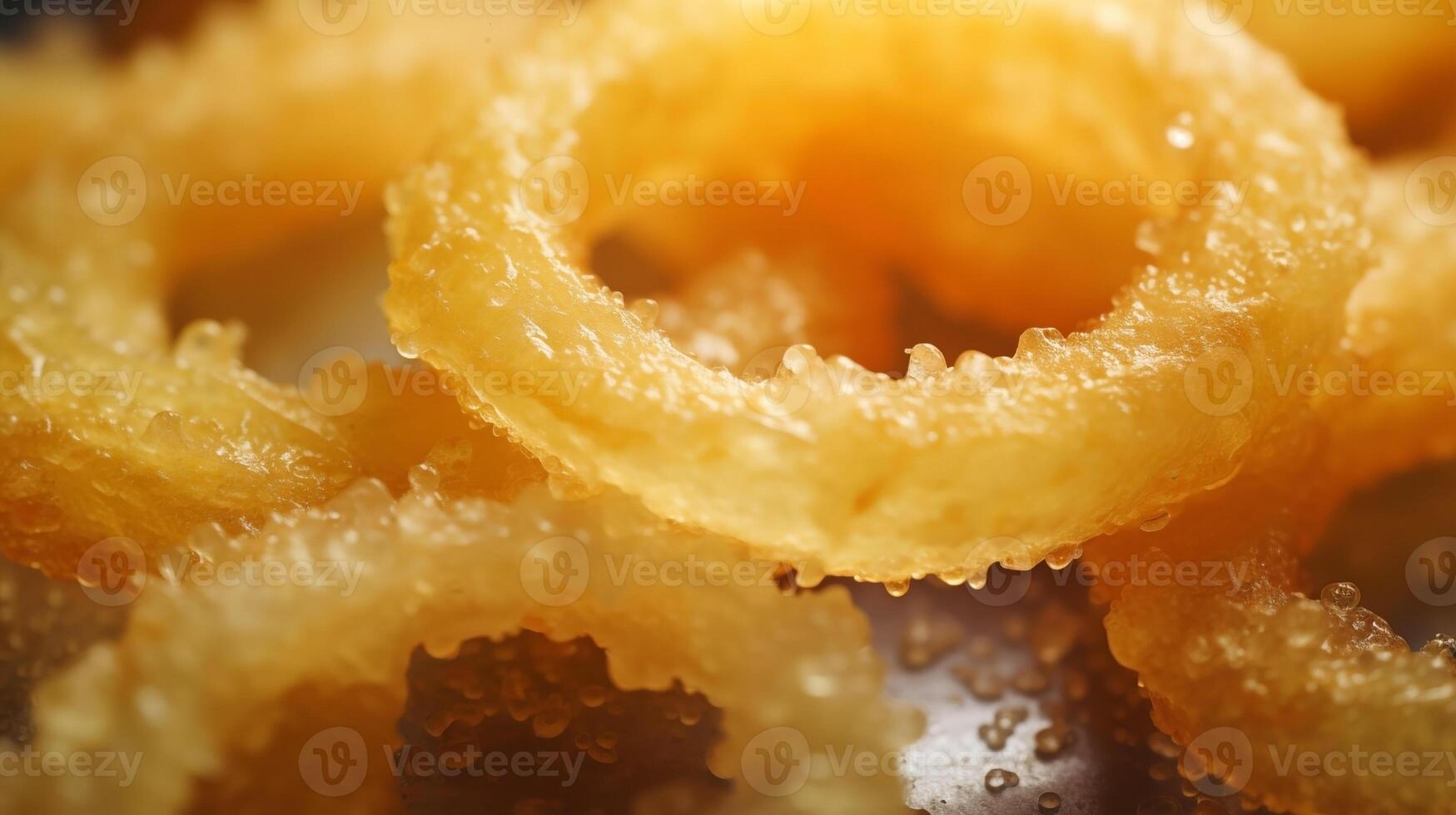 extremo fechar-se do frito cebola argolas. Comida fotografia foto