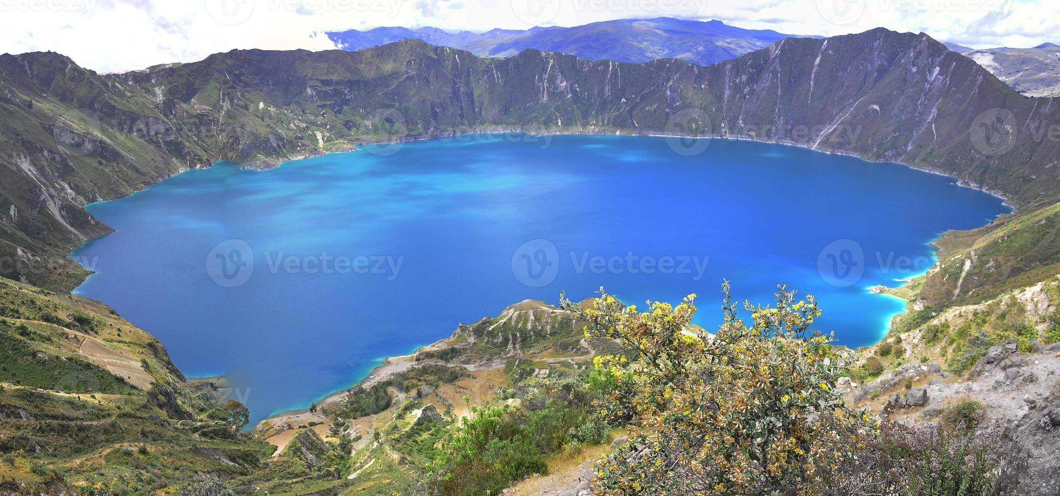 lagoa quilotoa, equador foto