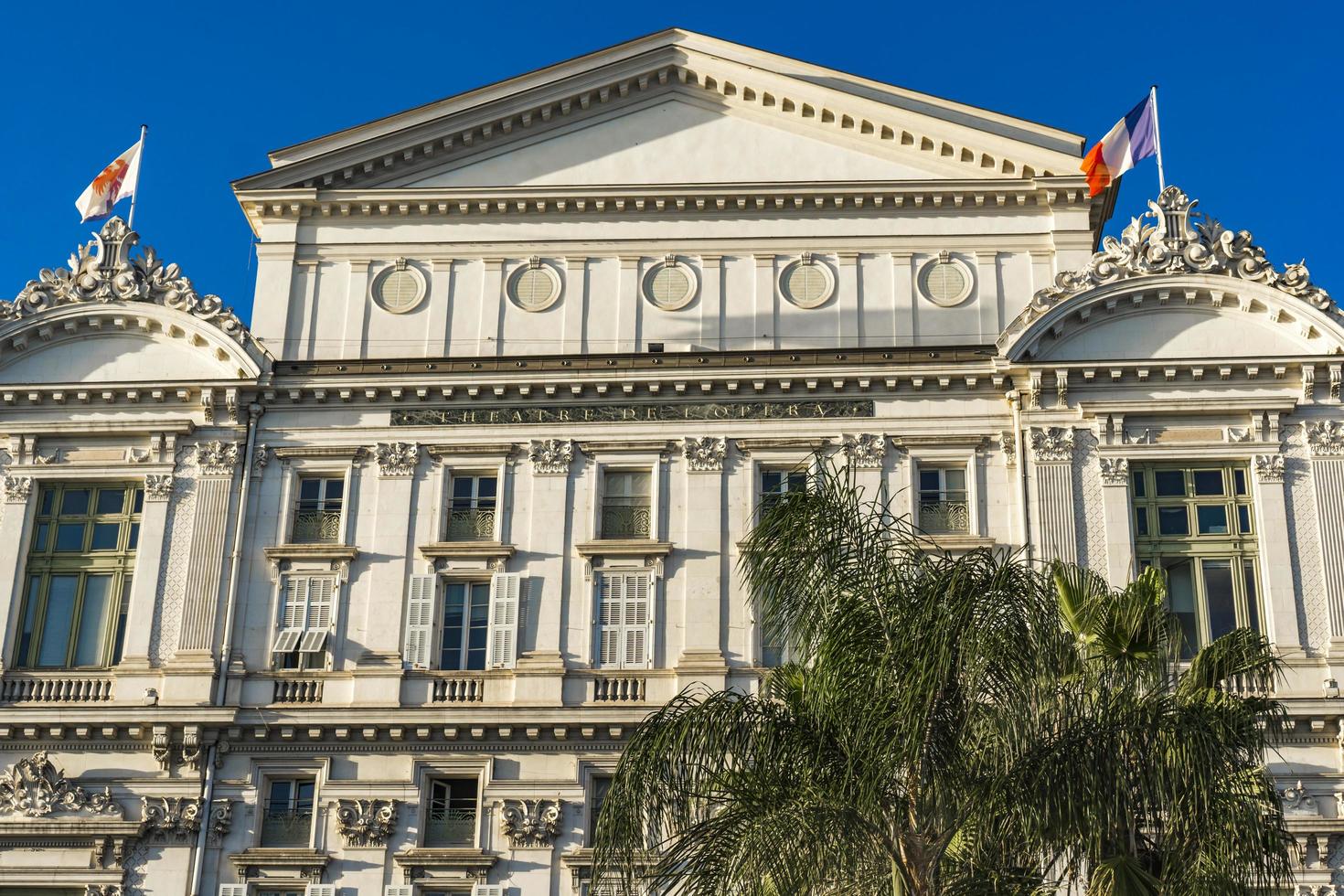 construção da opera de nice na França foto