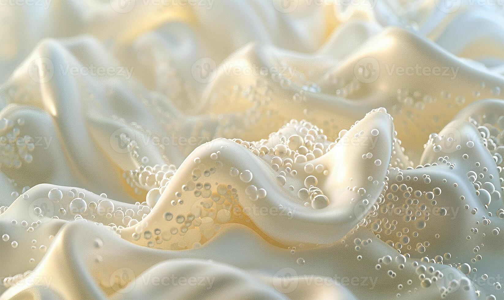 luxuoso espuma limpador com uma macio, almofadado textura foto