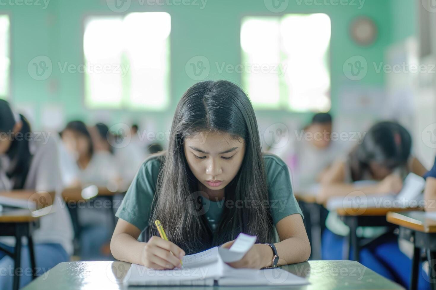 ai gerado Adolescência colega de classe aluna foto