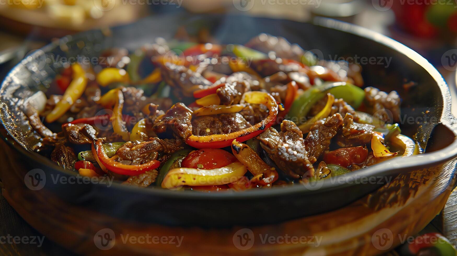 ai gerado carne fajitas foto