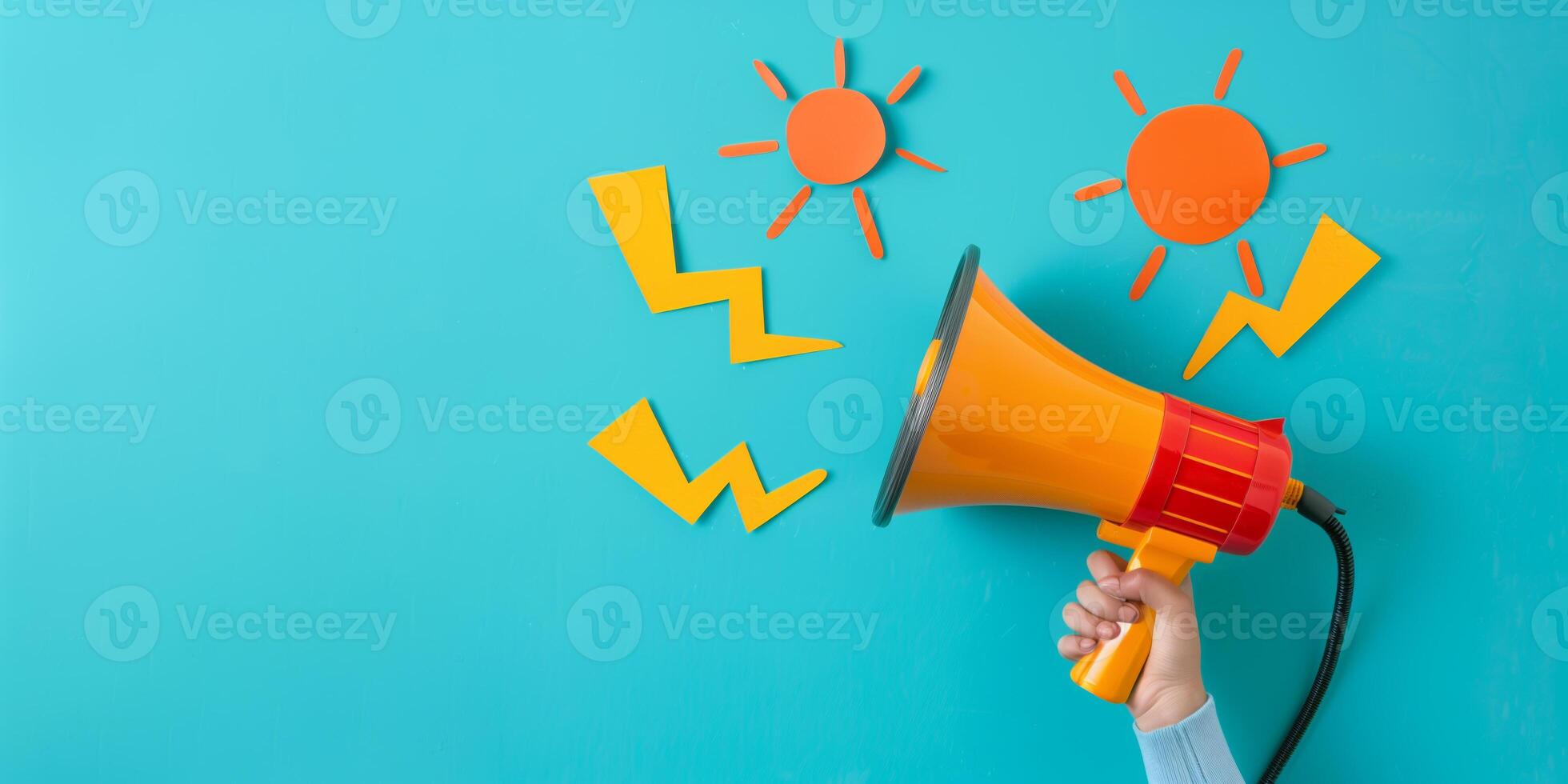 o negócio e marketing tema com megafone Alto-falante para anúncios e promoção foto