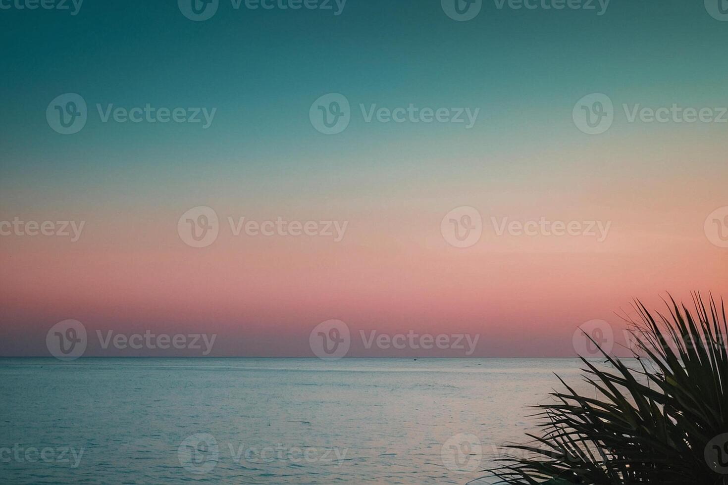 a Sol configuração sobre a oceano dentro uma tropical de praia foto