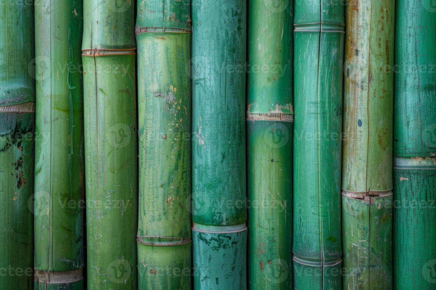 grupo do verde bambu postes com natural marcações foto