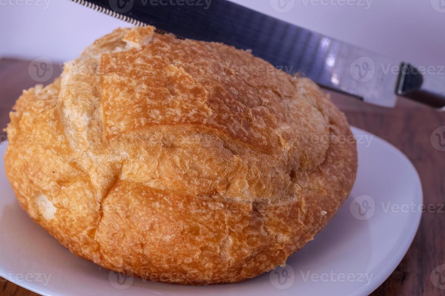 pão italiano redondo foto