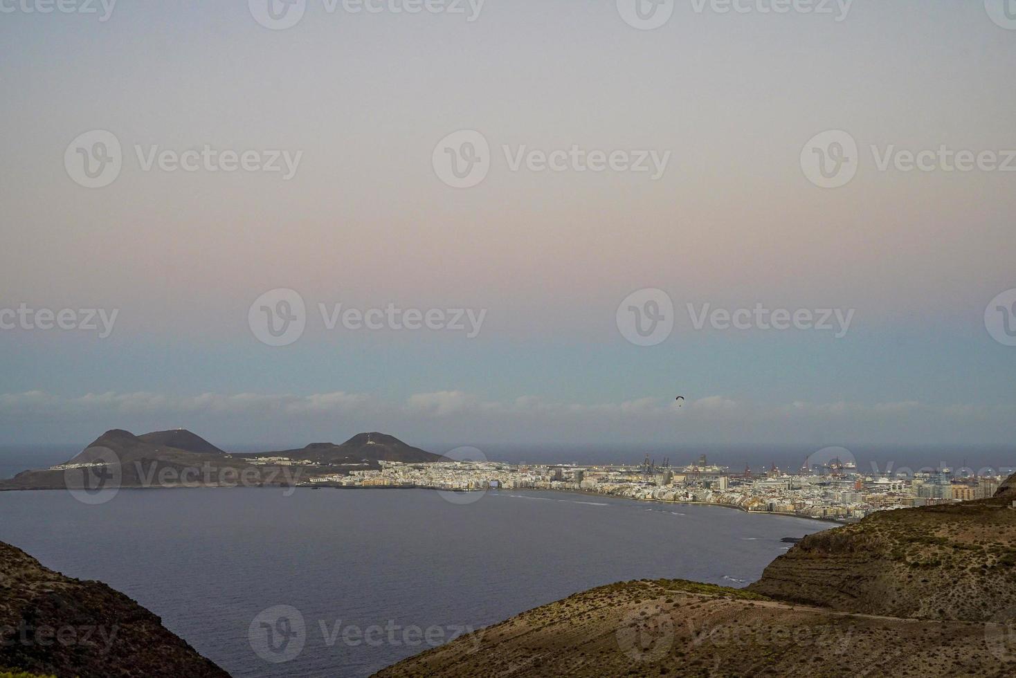 vista do horizonte da cidade de Las Palmas foto