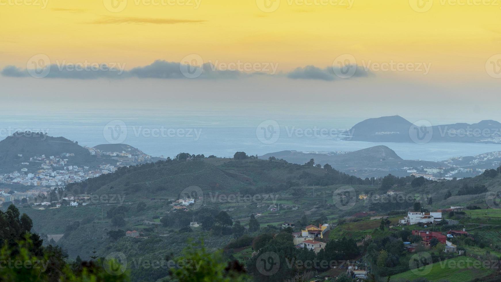 vista do horizonte da cidade de Las Palmas foto