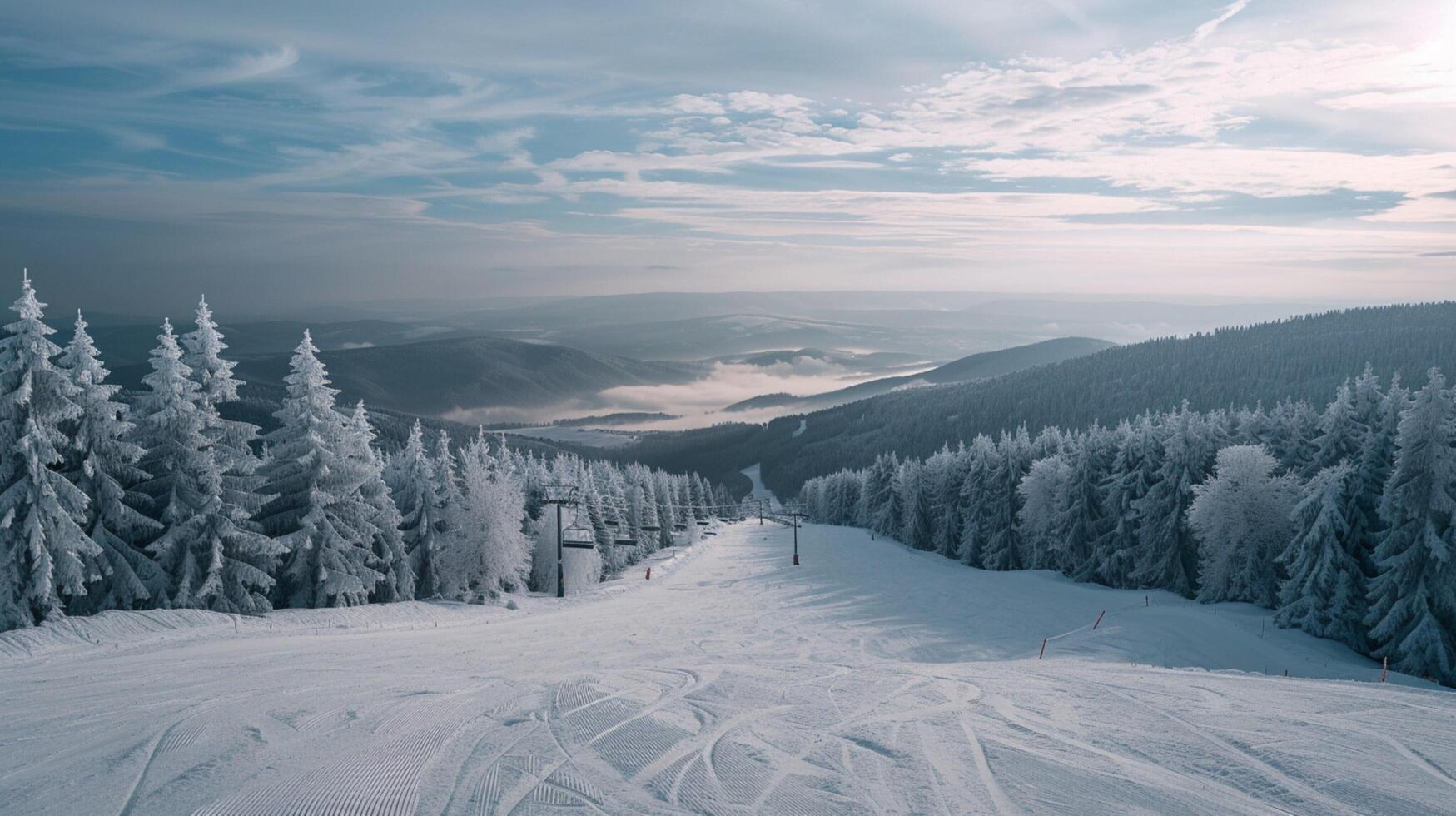 lindo inverno natureza panorama surpreendente montanha foto