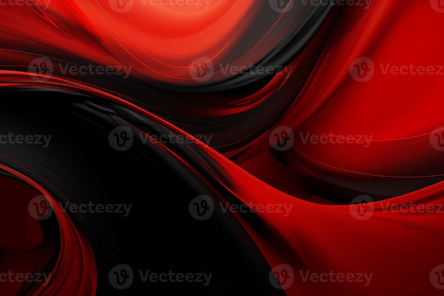 abstrato 3d Preto e vermelho Projeto com onda foto