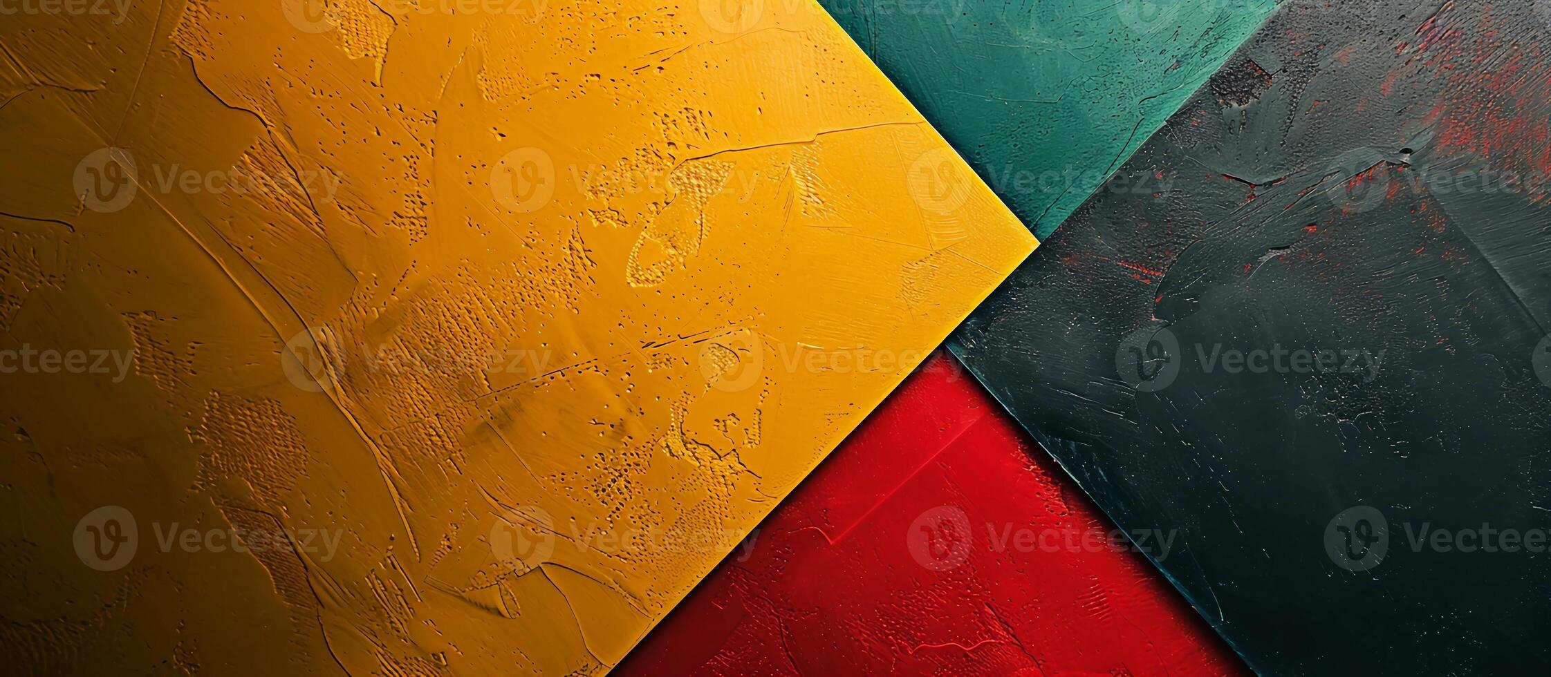 texturizado sobreposição superfícies dentro vermelho, amarelo, verde. dezesseis de junho, Preto história mês foto
