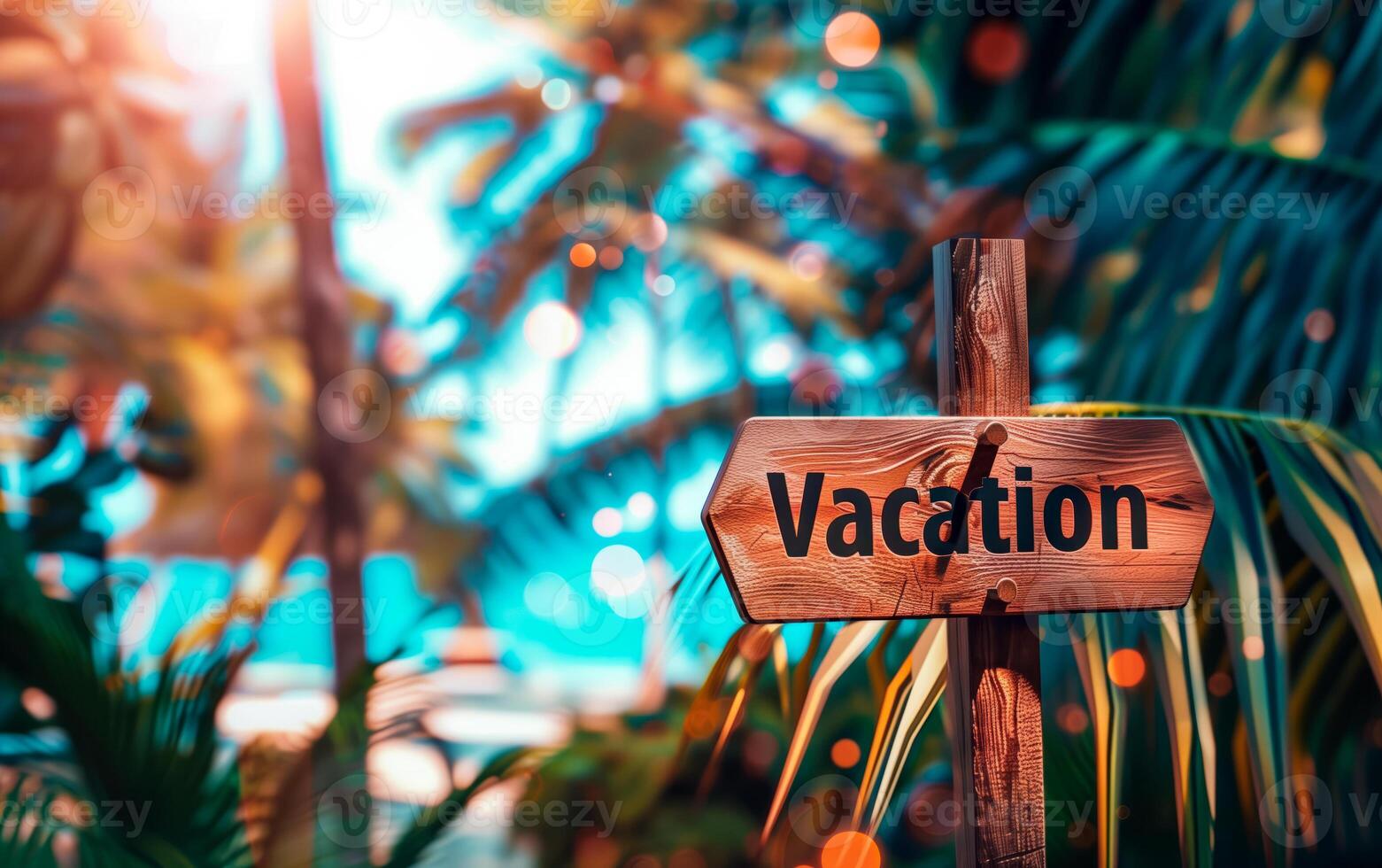 período de férias placa às a de praia. pronto para verão viagem. tropical destino feriados conceito. foto