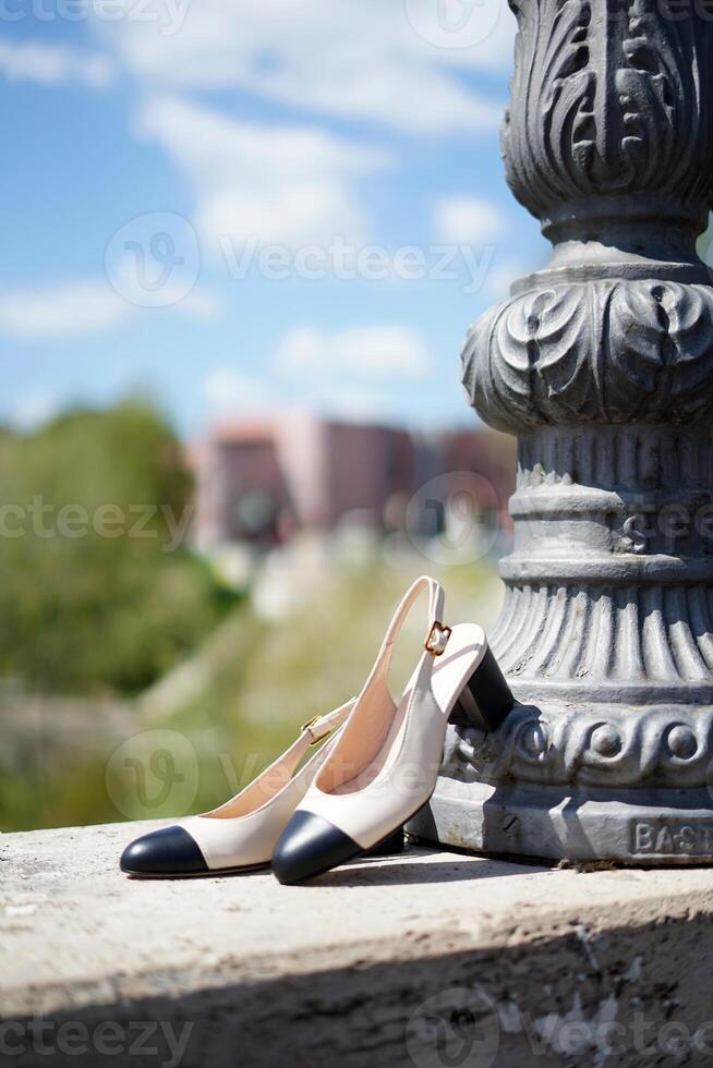 confortável e elegante mulheres sapatos foto