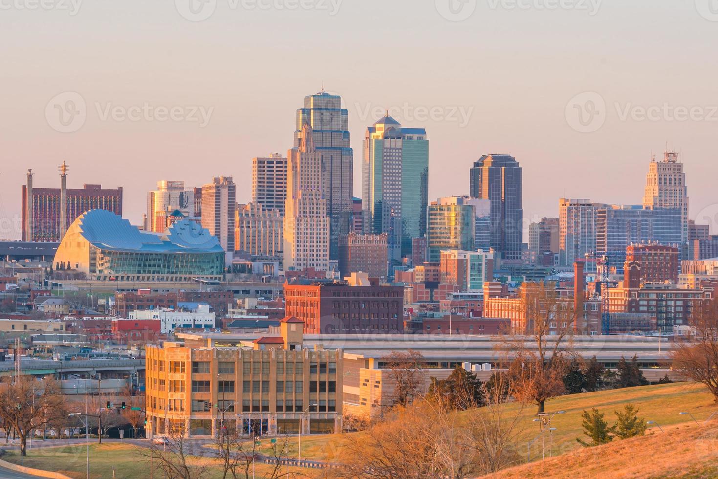 vista do horizonte de Kansas City em Missouri foto