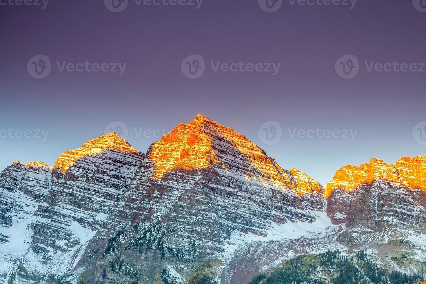 foto de paisagem de sino marrom na temporada de outono do Aspen Colorado, EUA