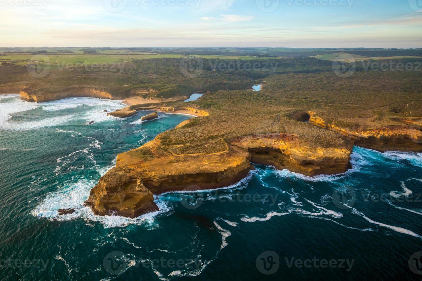 vista de cima dos doze apóstolos foto